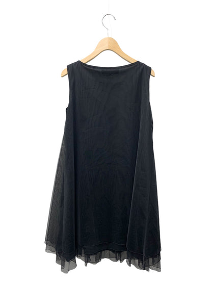 エムズグレイシー Sheer Tank Dress 911125 ワンピース 38 ブラック ITSWK82CBVU9