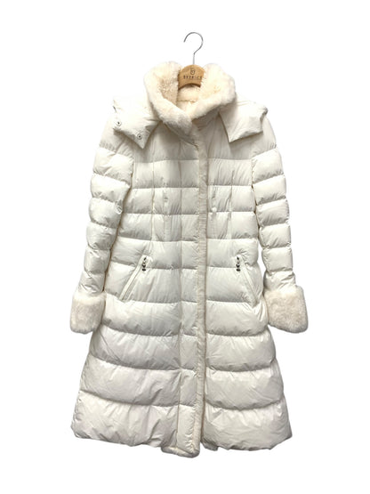 エムズグレイシー リバーシブルダウンコート 219606 42 ホワイト フェイクファー IT9QUIQ220FE