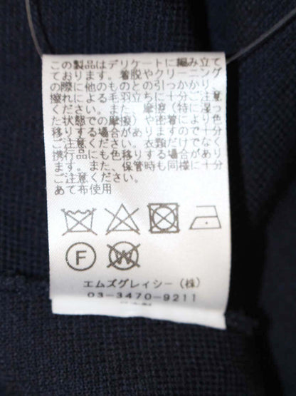 エムズグレイシー 918115 カーディガン 40 ネイビー ボレロ ITUGSN6E91S8