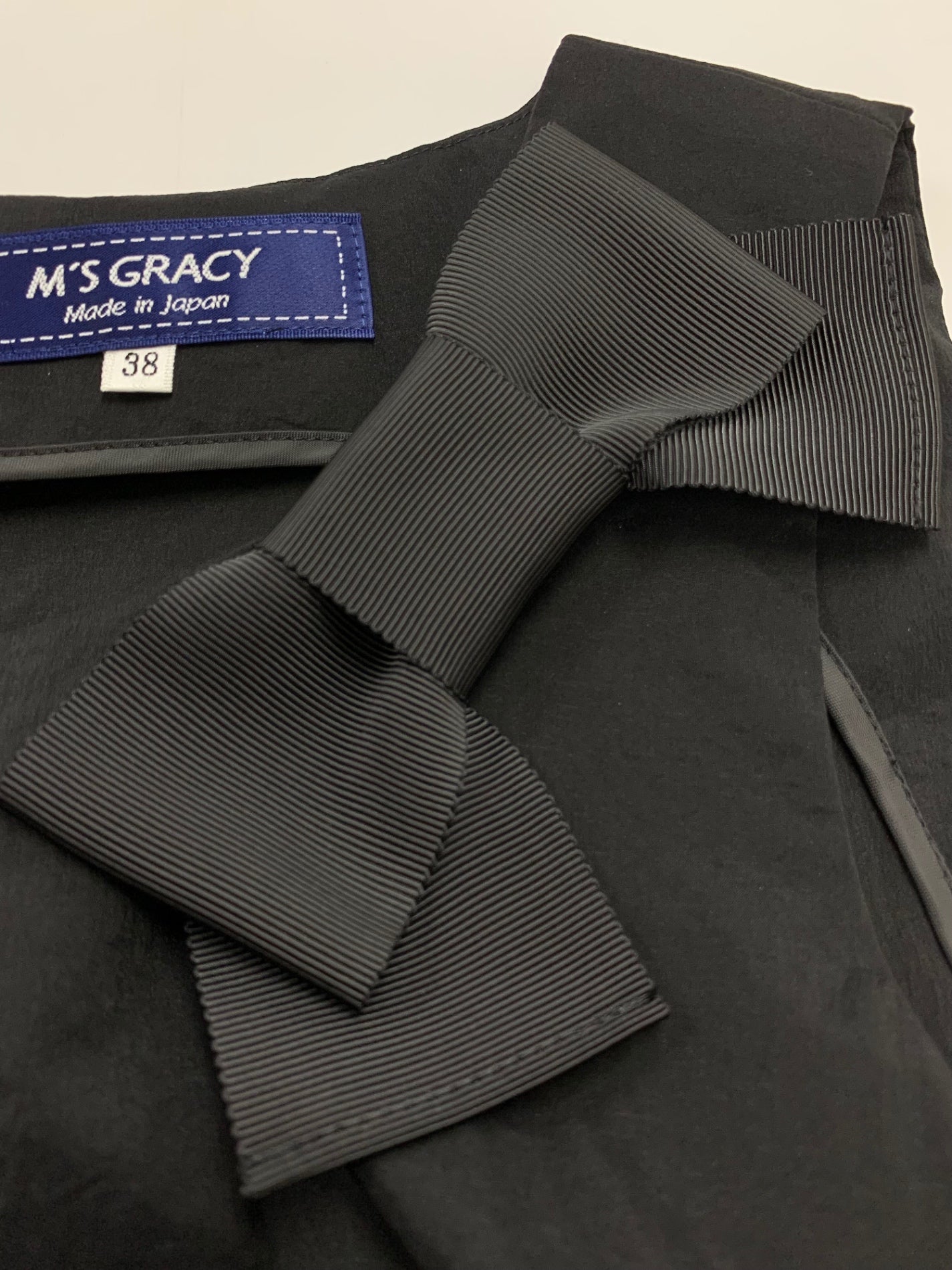 エムズグレイシー 511315 ワンピース 38 ブラック ティアード フレア IT339UYA0JSN