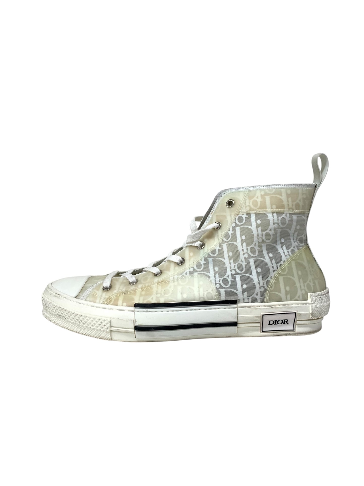 ディオール B23HT OBLIQUE TRANSEPARENCY 3SH118YNT スニーカー 46 ホワイト オブリーク ハイカット ITQKFZFRFK45 【SALE】