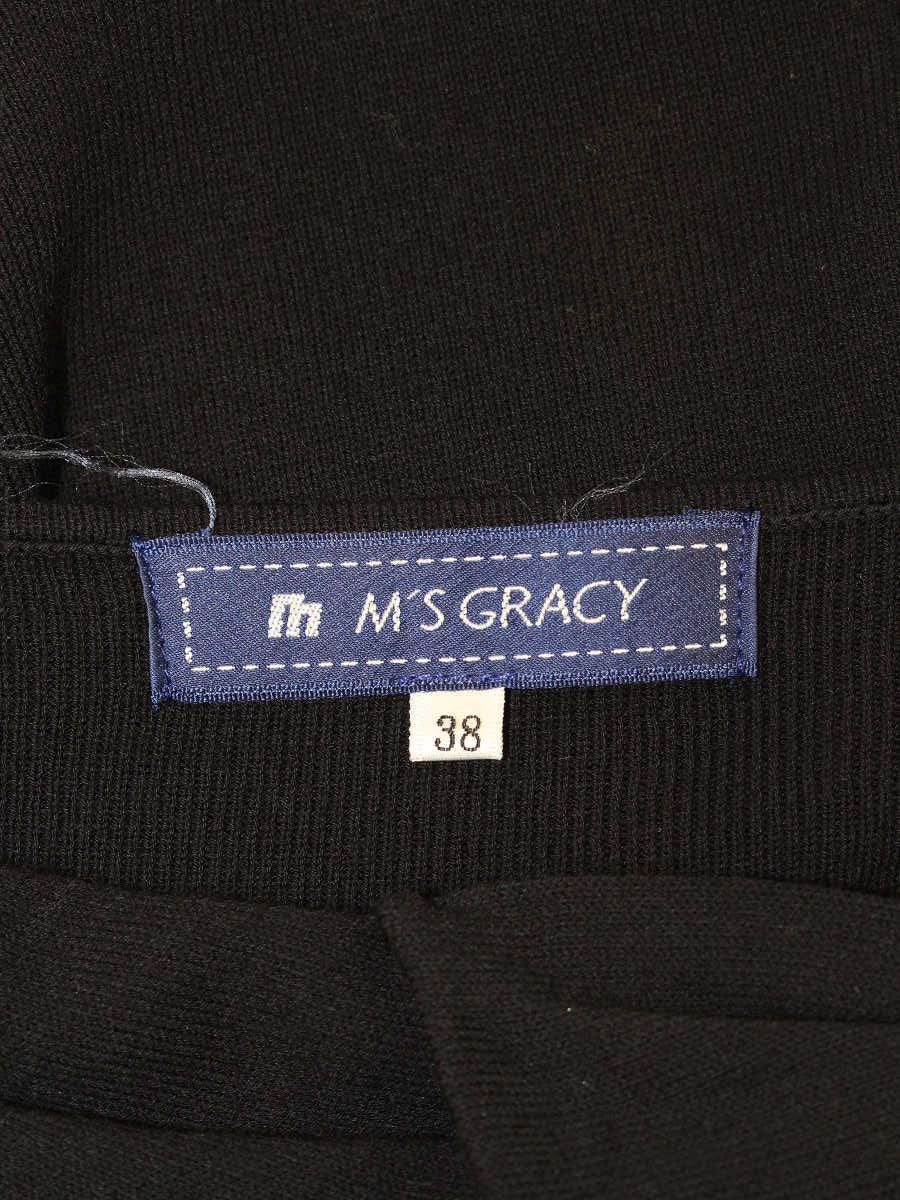 エムズグレイシー 628332 Tシャツ カットソー 38 ブラック リボン ITSMUT8AHMGC