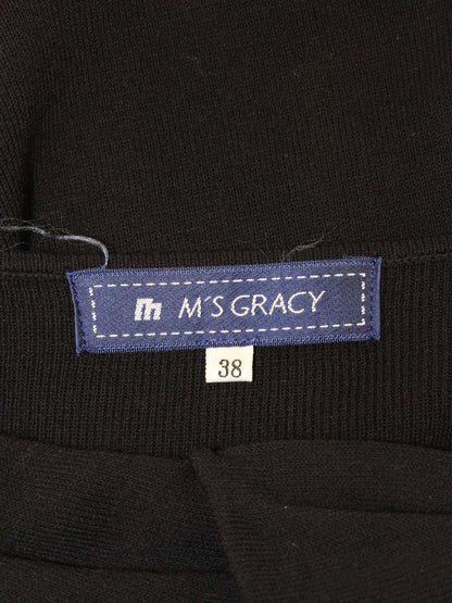 エムズグレイシー 628332 Tシャツ カットソー 38 ブラック リボン ITSMUT8AHMGC