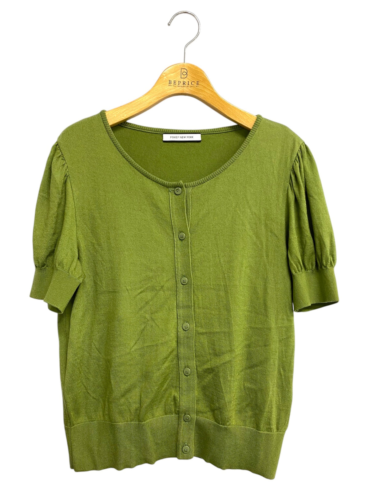 フォクシーニューヨーク Cardigan Lexington 41259 カーディガン 40 グリーン IT93ZCT6WOMH