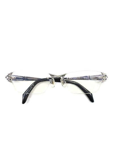 マサキマツシマ MF-1266 メガネ シルバー コンビフレーム リムレス（フチなし）スクエア ITOO1HWPVLO4