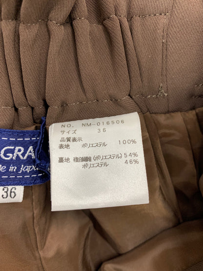 エムズグレイシー 016506 ワイドパンツ 36 ブラウン ITD035G0IZNG