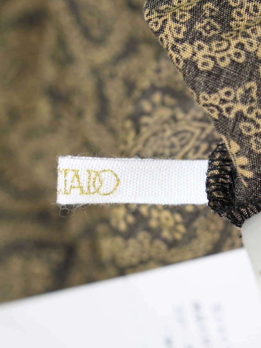 ソレイアード レーヨンプリント バタフライスリーブワンピース 75-06-32-06606 36 ブラック/イエローベージュ 23SS ITEFE6QRR7S0 【SALE】