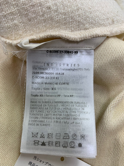 モンクレール MAGLIA MANICA CORTA J10938C00009 Tシャツ XS アイボリー ツイード ITH06S5CGF8G