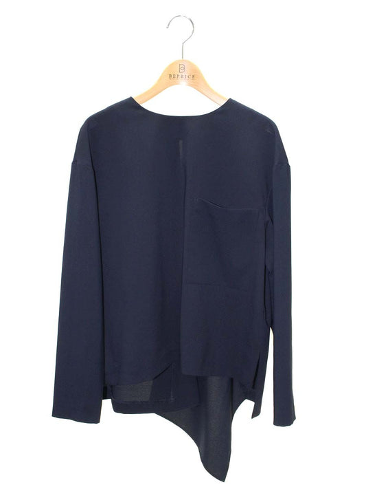 アドーア 531-110251 カットソー 38 ネイビー アシンメトリー IT32Q7F2OR78