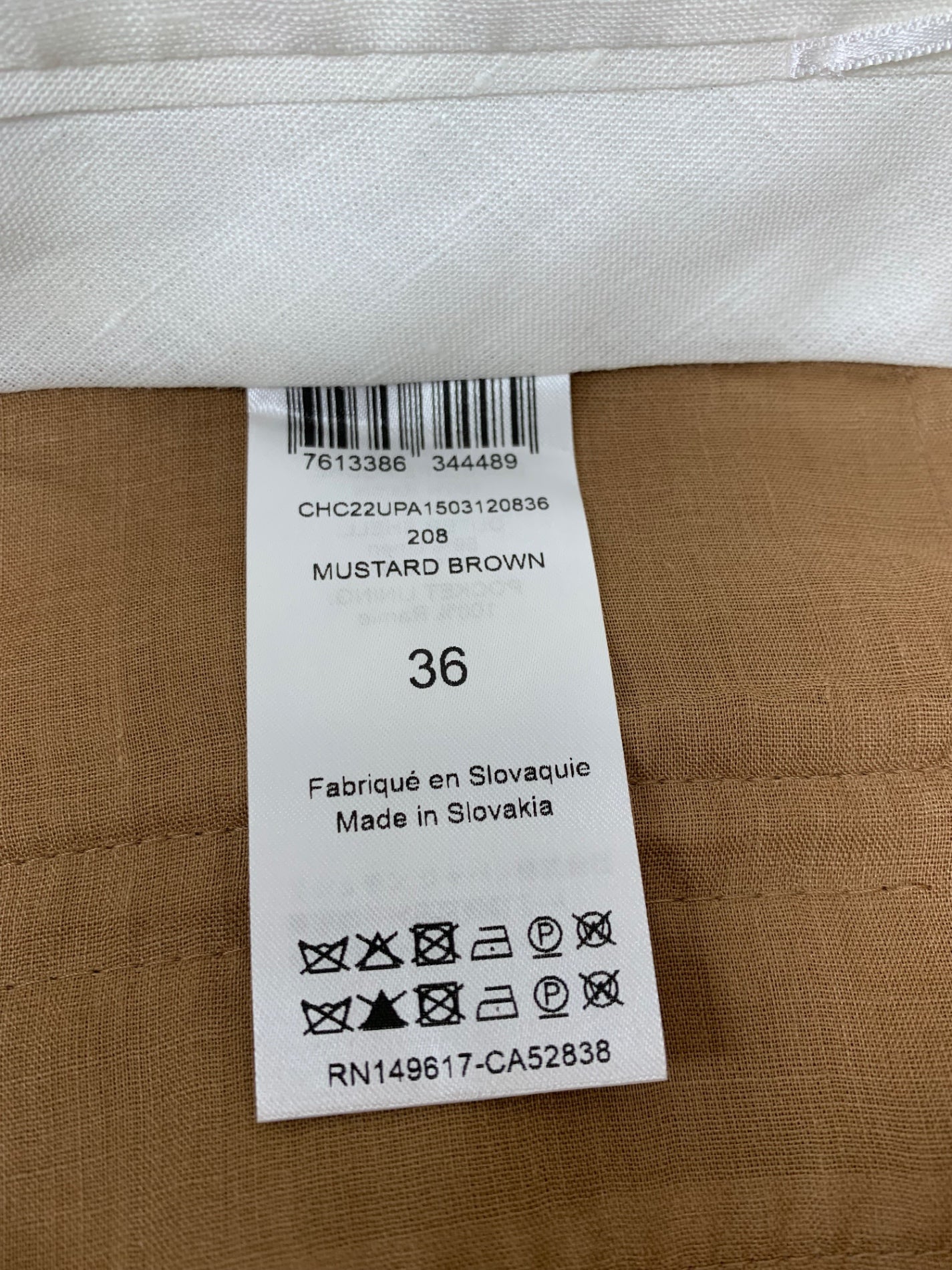 クロエ CHC22UPA1503120836 ワイドパンツ 36 ブラウン タック ITLHCNC59MOK 【SALE】