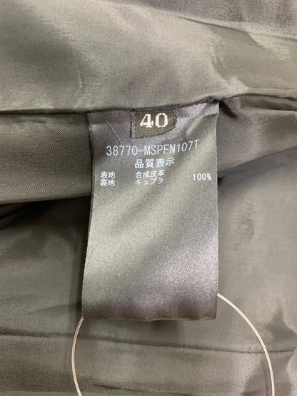 フォクシーニューヨーク collection 38770 パンツ 40 ブラック フェイクレザー ITJTZ0WN2UGI