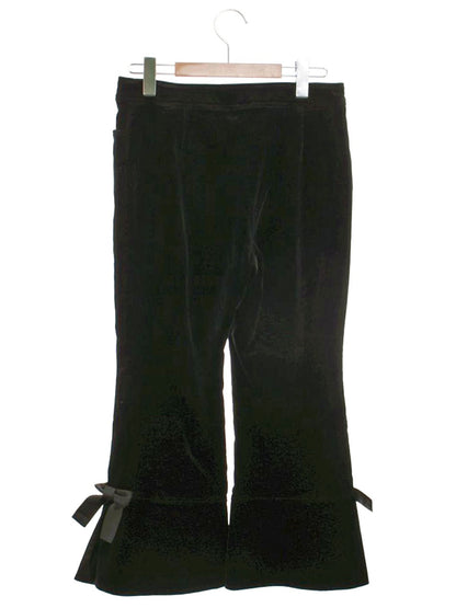 エムズグレイシー 526502 パンツ 40 ブラック ベロア リボン ITIGSJXWCUIC