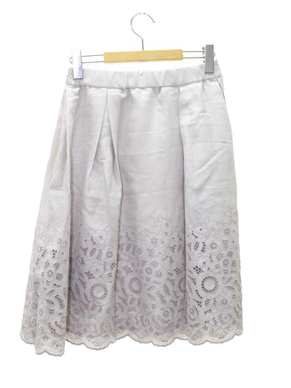 トゥービーシック W5S19-171-06 スカート 40 グレー カットワーク ITRCN4BHT4PW 【SALE】