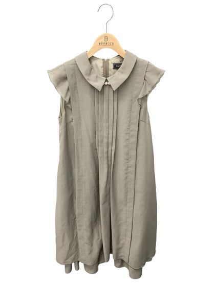 ポンヌフ BA1063 ワンピース 1 カーキグリーン 衿付き 袖フリル ITJ7IC9JW8TE