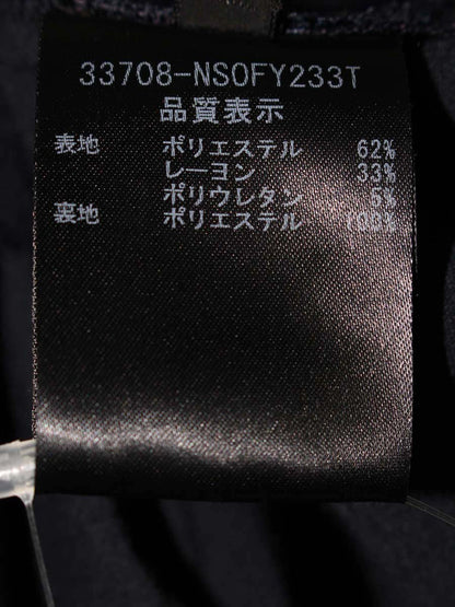 フォクシーニューヨーク 33708 ワンピース 38 ネイビー タキシードストレッチワンピース ITHQG5FS0EVK