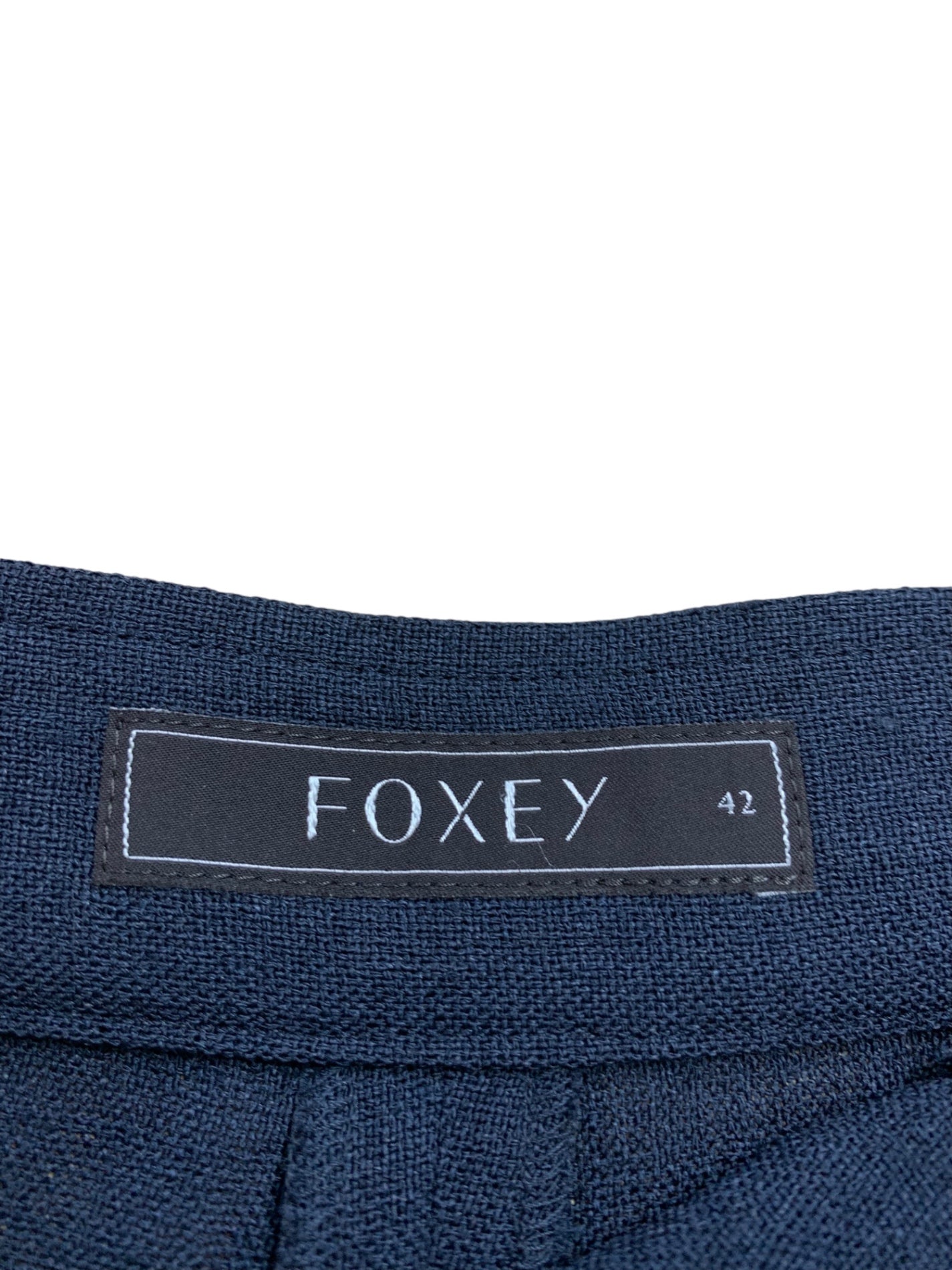 フォクシーブティック Washable Wide Pant 40734 パンツ 42 ネイビー IT57HGDTFRX4