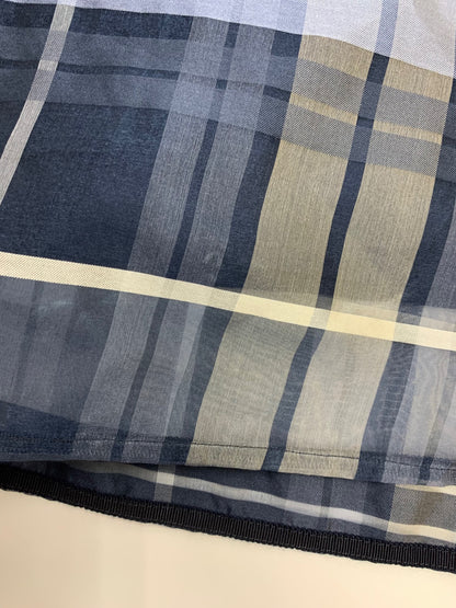 エブール シアーチェックオーガン 3510300513 ワンピース 38 ブルー ITPJTZTCL5BM 【SALE】