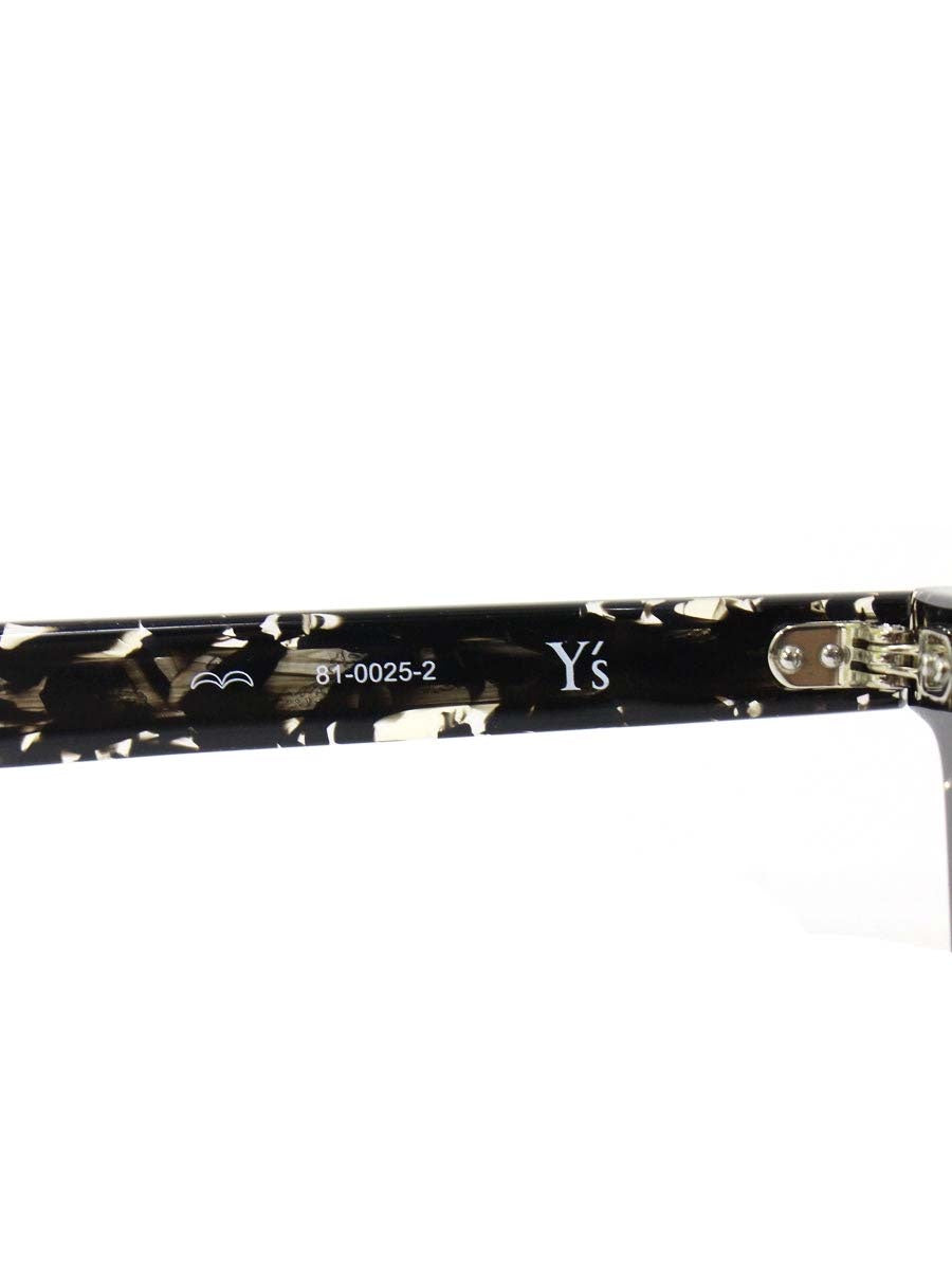 ワイズ 81-0025-2 メガネ ブラック/クリア セルフレーム フルリム ウェリントン ITA19JBFYIRC