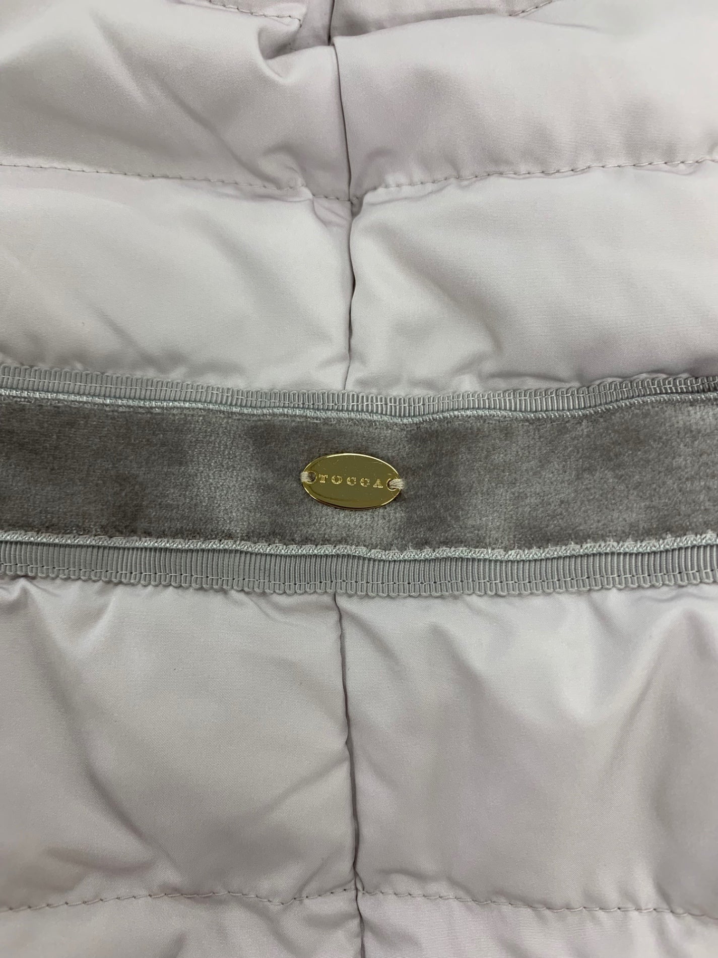 トッカ CWTOKW0505 ダウンコート 6 ピンク ベルベット フェイクファー フード ITGU3NJF6KJU