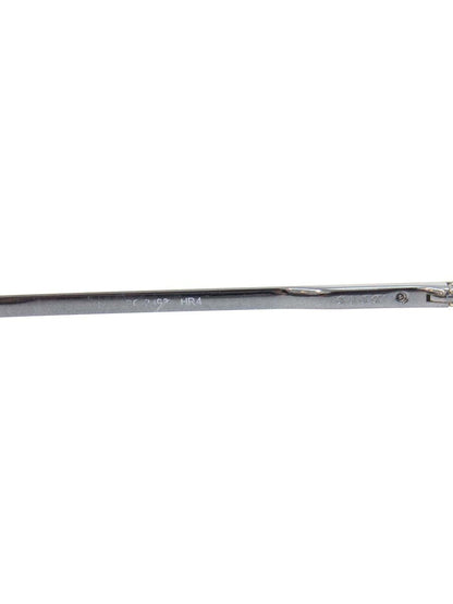 グッチ メガネ ブルー メタルフレーム ハーフリム（ナイロール）オーバル（楕円） IT379N27C3BP