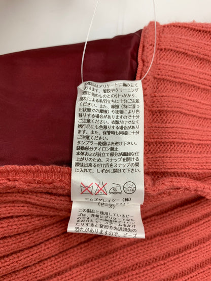 エムズグレイシー 428574 カーディガン ピンク ナイロン 切替 ニット ストール付き IT3S5WR1OC0C