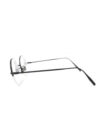 オージーバイオリバーゴールドスミス BIOLOGIST メガネ ブラック ラウンド ハーフリム メタルフレーム ITFWM7PM81BI