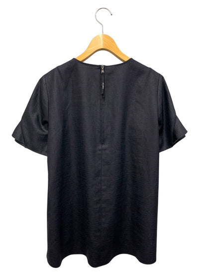 フォクシーニューヨーク Flounce Petal 45277 ブラウス 38 ネイビー フラウンスペタル ITRH1M5UW8P8