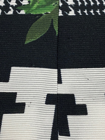 エムズグレイシー 817359 スカート 40 ブラック 千鳥 花柄 ITY8ON2R8FD3