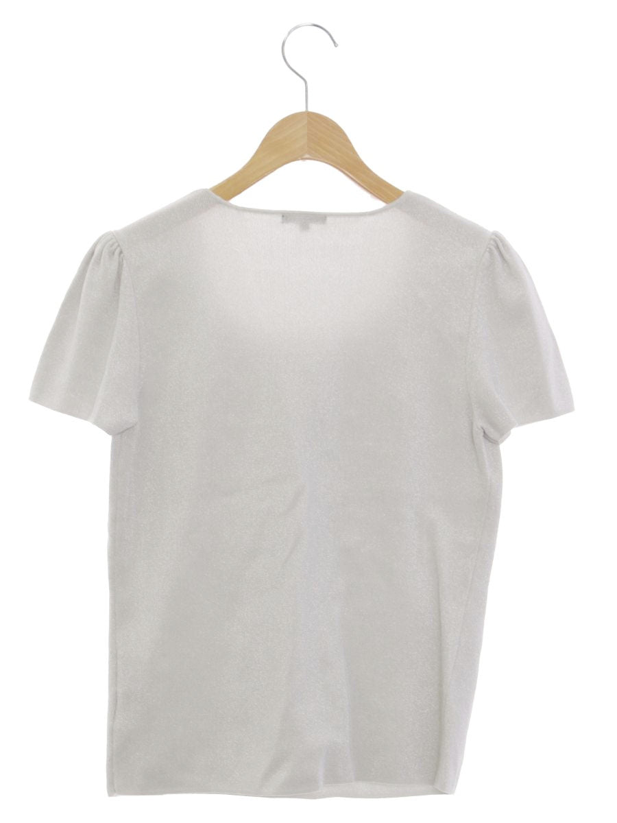 トゥービーシック W5N21-214-90 ニット 3 グレー パールビジュー ITCWJCNVAEAS