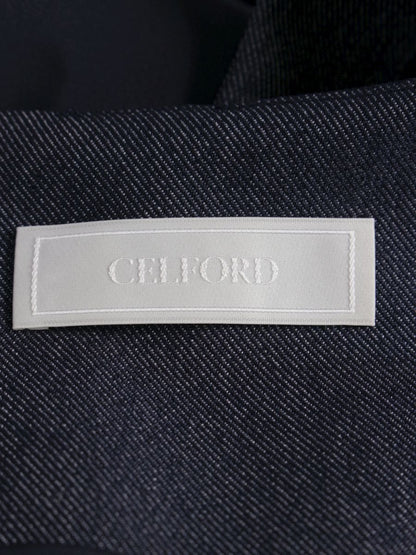 セルフォード スカラカラーノースリーブワンピース CWFO242026 38 ブルー スクエアネック デニム IT4U78B4OO4M