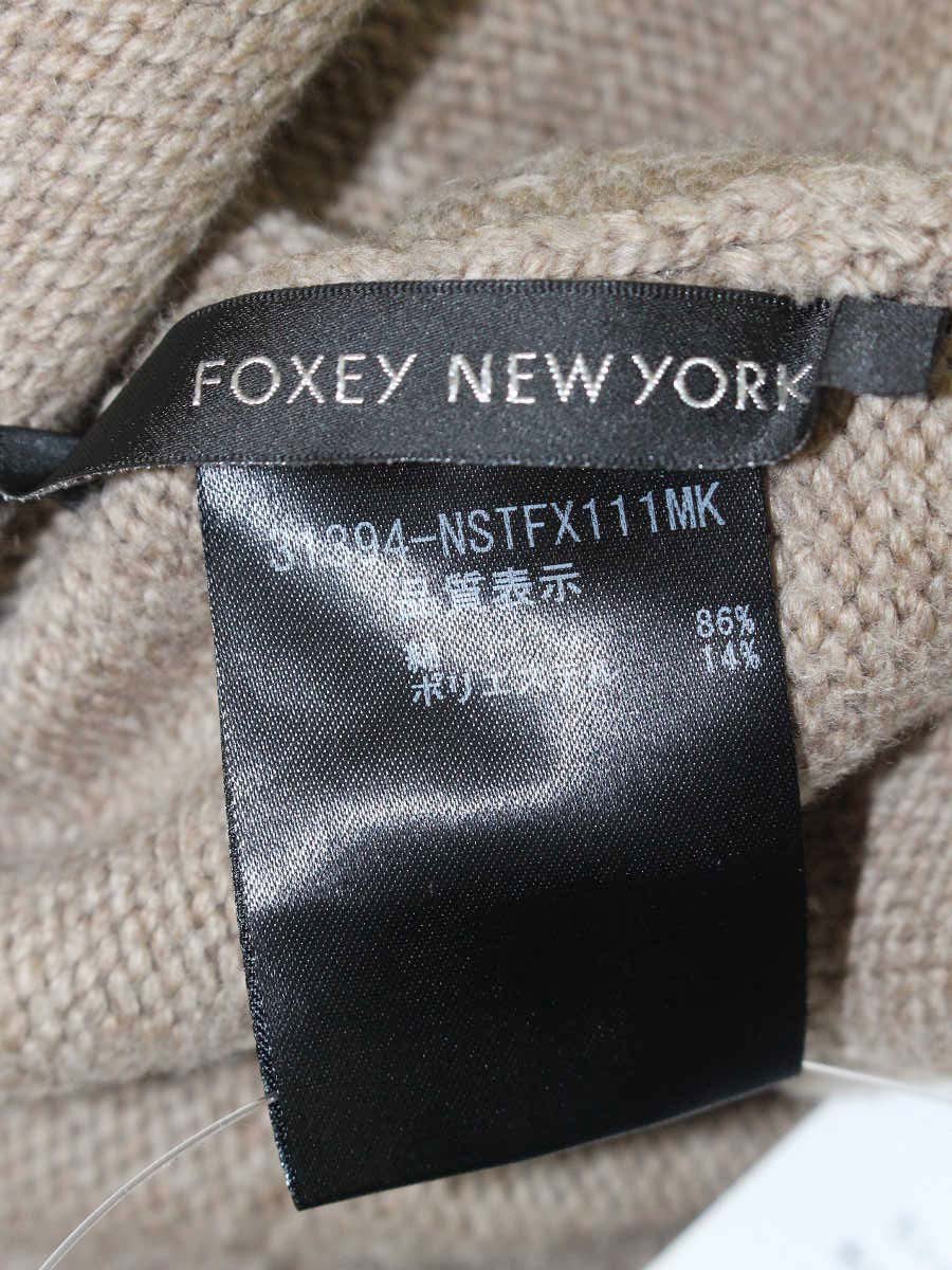 フォクシーニューヨーク Knit Tops ボートネック 31394 ニット セーター 38 ブラウン IT6UBED3PSAE