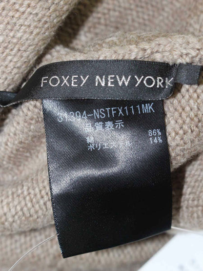フォクシーニューヨーク Knit Tops ボートネック 31394 ニット セーター 38 ブラウン IT6UBED3PSAE