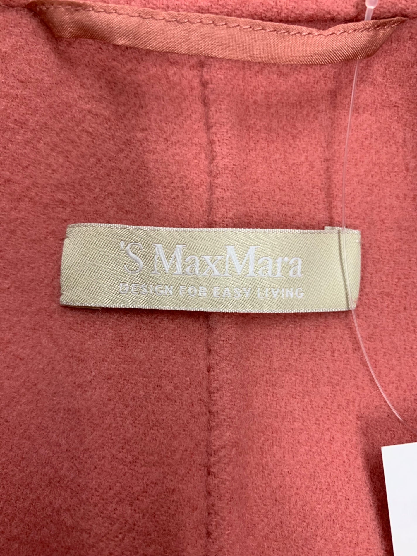 エスマックスマーラ 90860969 コート 38 ピンク 衿付き IT7WMN5MASK8