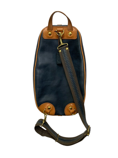 ヘルツ トリプルファスナーボディバッグ ネイビー ワンショルダー スターレ ソフトレザー ITXIVR9CDJ4A