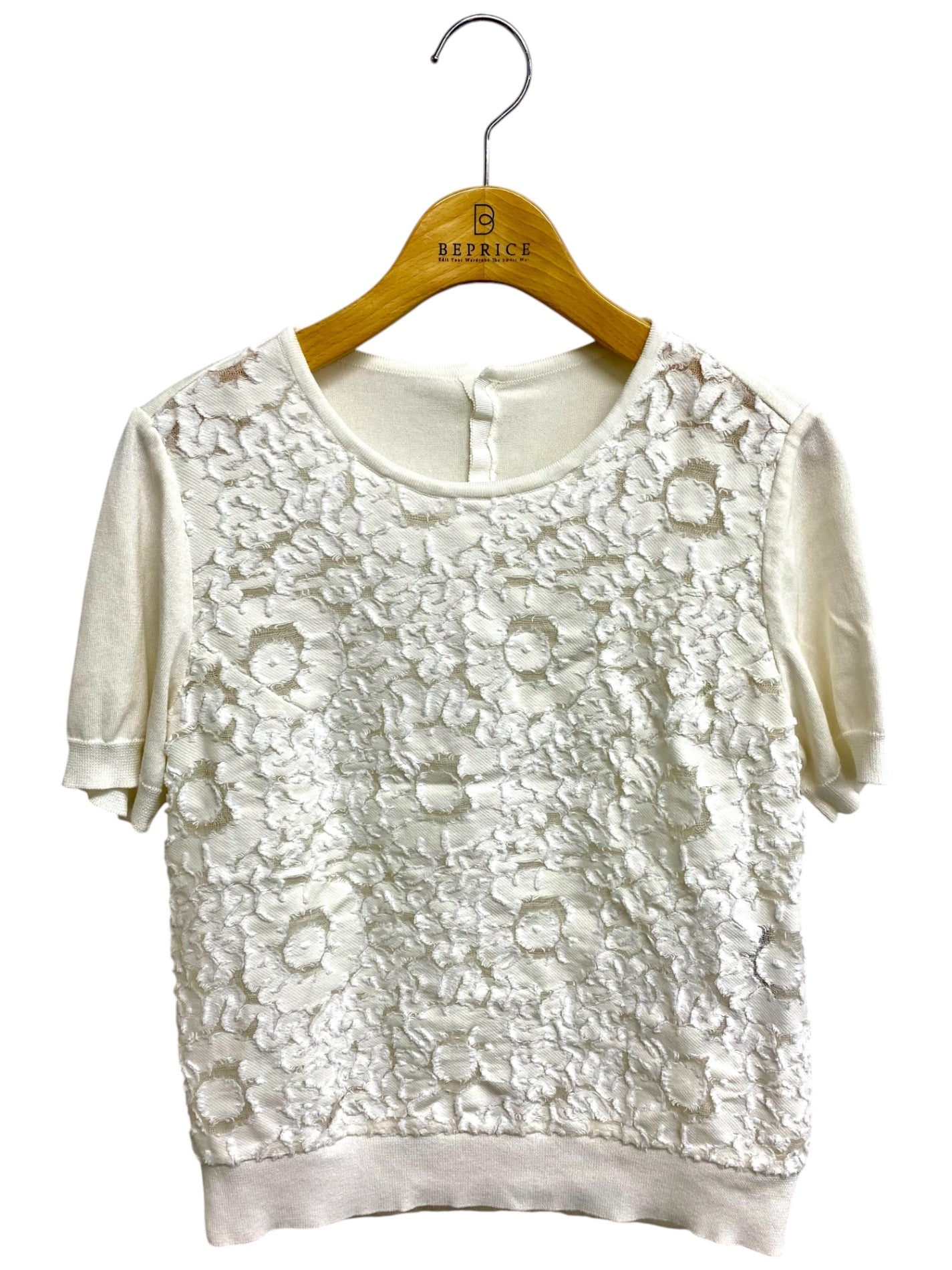 フォクシーブティック Jasmine white 36798 Tシャツ カットソー 40 ホワイト ITJMA545XTKW