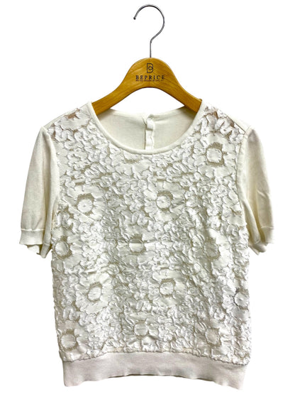 フォクシーブティック Jasmine white 36798 Tシャツ カットソー 40 ホワイト ITJMA545XTKW