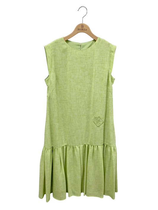 ルネ Linen-Like Dress 5326050 ワンピース 38 グリーン R刺繍 ITLMO6SNA6VW