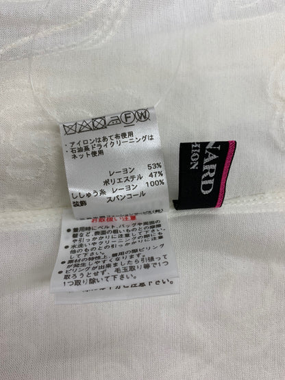 レオナールファッション 0357713 42 ホワイト ロング丈 シアー ニット カーディガン スパンコール レース ITMWVL9UWSK8