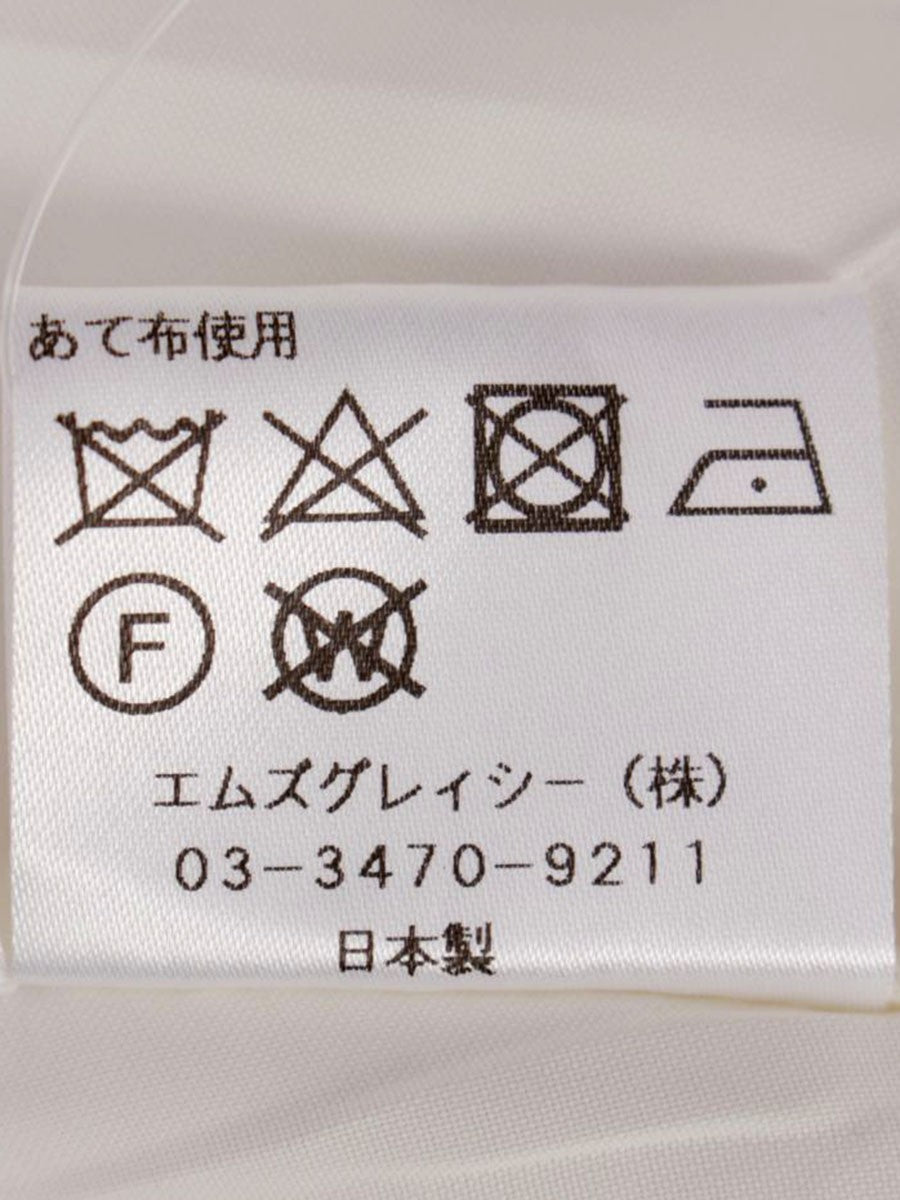 エムズグレイシー 011108 ワンピース 40 ホワイト フラワーモチーフ ITFS7MNMA7G2