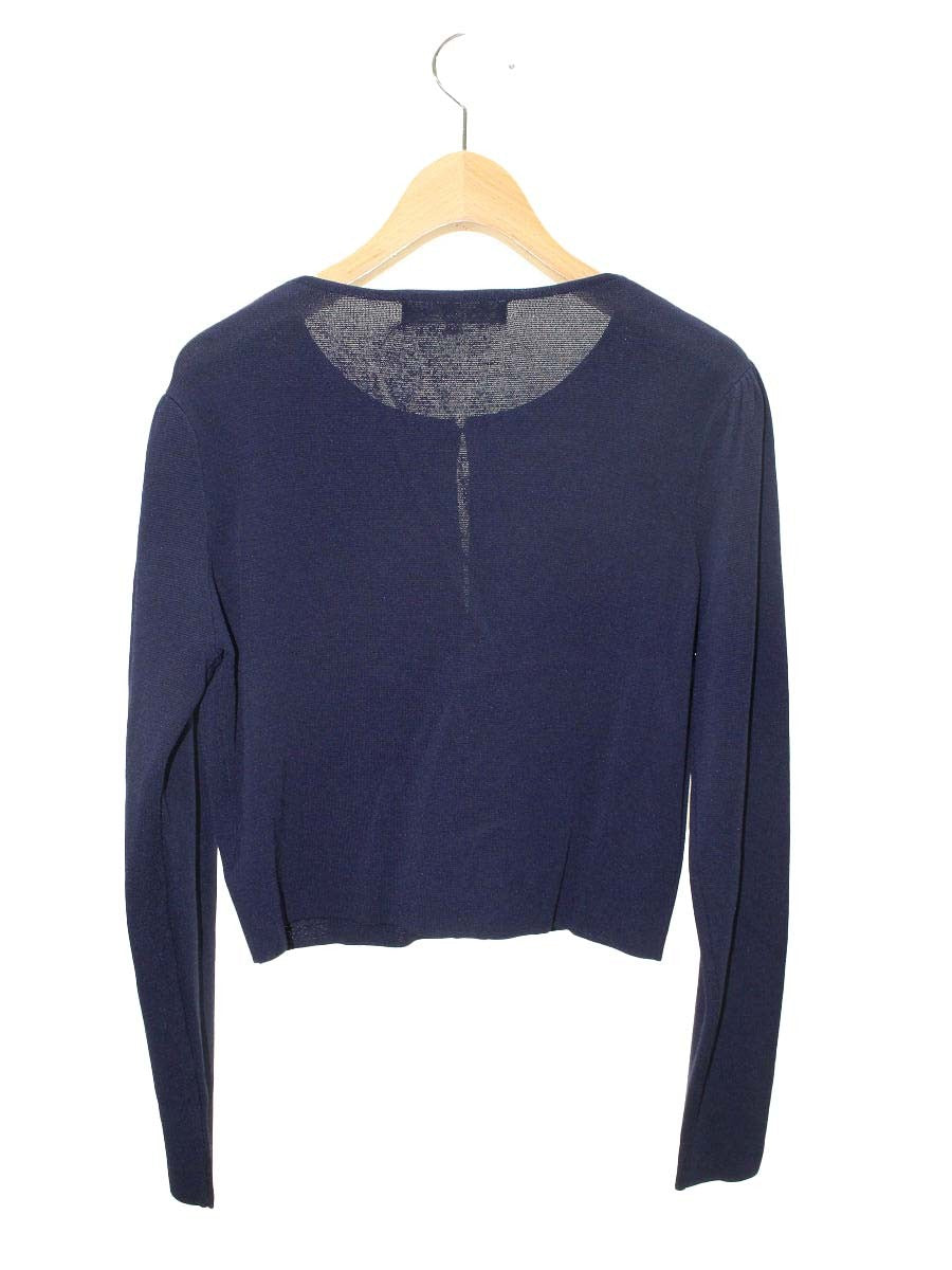 スーパービューティー カーディガン 40 ネイビー フラワーモチーフ レース ITMWPCZ9USV4