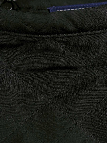 エムズグレイシー 017517 スカート 38 ブラック キルティング 花ボタン IT89NL6OMCHL