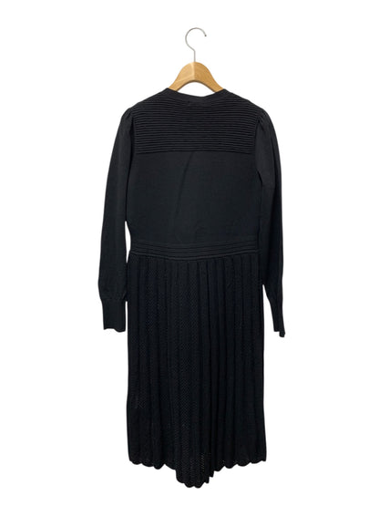 トゥービーシック W5F04-423-09 ニットワンピース Ⅱ ブラック 透かし編み フロントボタン ITF1D4IVJZZ1 【SALE】