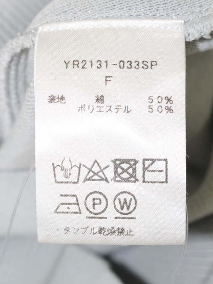 ヨリ YR2131-033SP ニットトップス F グリーン コットンパフスリーブ ITXTN8IZCCFC