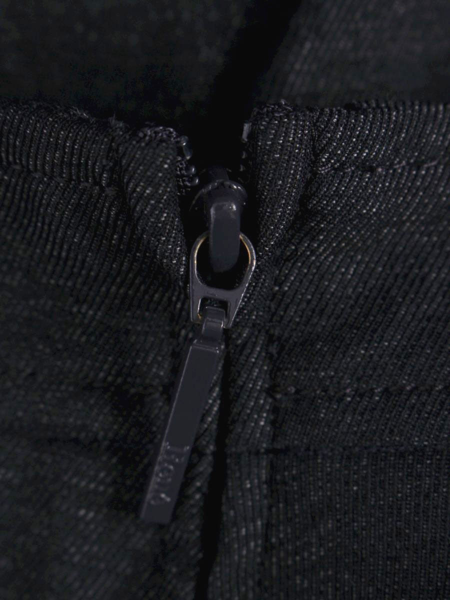 ルネ basic 5924070 スカート 34 ネイビー デニム風 ティアード ITCSTSGY4HRW