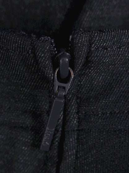 ルネ basic 5924070 スカート 34 ネイビー デニム風 ティアード ITCSTSGY4HRW