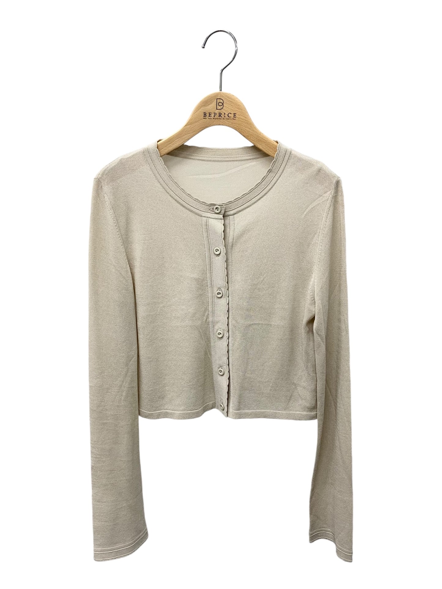 フォクシーブティック 40513 カーディガン 38 ベージュ Knit Cardigan Primavera ITUCVKTSQ77I