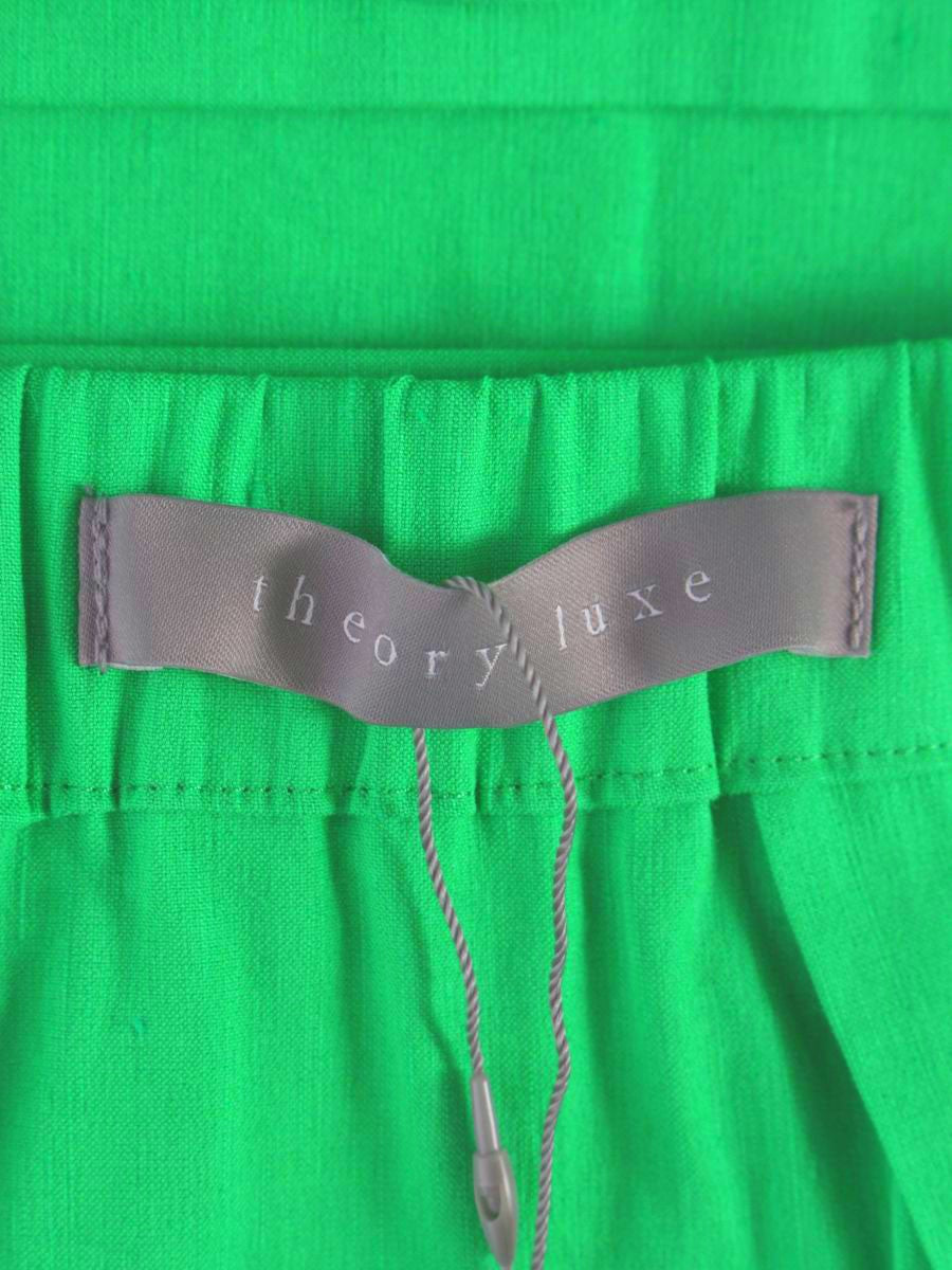 セオリーリュクス ウォッシャブルリネンタイトロングスカート 03-3107330-640-040 40 グリーン ‘23 IT8SO6BFQDGK