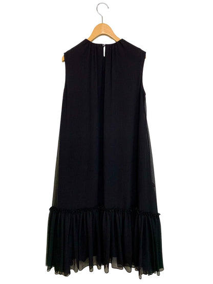 アディアム Sleeveless Plisse Dress 41808 ワンピース 0 ブラック フリル IT510QJ3VEZ5