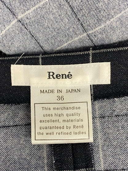 ルネ 6546110 ワンピース 36 ネイビー チェック IT3JG46F3N1C 【SALE】