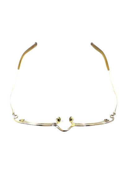 フォーナインズ S-201T メガネ ゴールド/オリーブブラウン チタニウムフレーム フルリム スクエア ITDPJFUGUI16